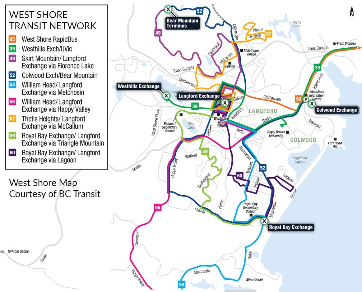 West Shore Transit Map