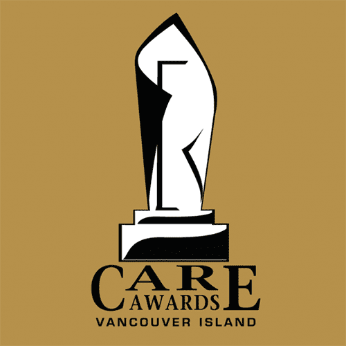 CARE Awards VI - Gold Background CARE Awards Vancouver Island presented by the Victoria Residential Builders Association (VRBA). The award for Best Single-Family Detached Home $2,000,000 – $5,000,000 was presented to Designated Developments, Spaciz Design Company, and KB Design